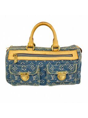 Louis Vuitton Handbag Monogram Denim Neo Speedy Blue